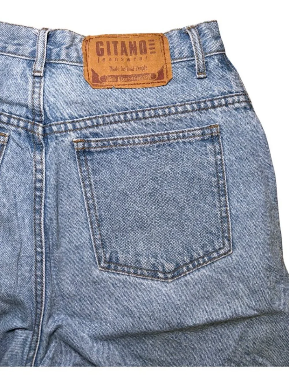 Vintage 80s 90s Gitano High Rise Denim Jean Mom Shorts 6